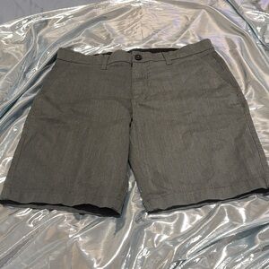 Classic Gray Men's Flat Front Shorts